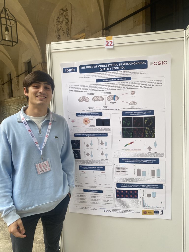 Óscar Tovar (@oscartovaar_) on Twitter photo Happy to have presented yesterday at the 10th Annual <a href="/MetNet_Bcn/">MetNet</a> <a href="/SCB_iec/">Societat Catalana de Biologia</a> meeting our latest data on cholesterol and mitochondrial quality control from <a href="/marcliesa/">Marc Liesa</a> lab!
Lots of mitochondria, metabolism and science 🤓 Happy to have presented yesterday at the 10th Annual <a href="/MetNet_Bcn/">MetNet</a> <a href="/SCB_iec/">Societat Catalana de Biologia</a> meeting our latest data on cholesterol and mitochondrial quality control from <a href="/marcliesa/">Marc Liesa</a> lab!
Lots of mitochondria, metabolism and science 🤓