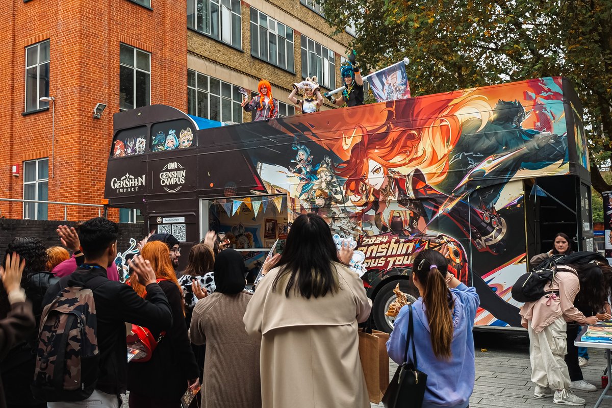 Thank you to everyone who joined us at Queen Mary for our pop-up event today! 🎉 

We had an amazing time meeting players, sharing stories, and enjoying the vibrant atmosphere. Until next time! 💖

#GenshinImpact #GenshinCampusTour