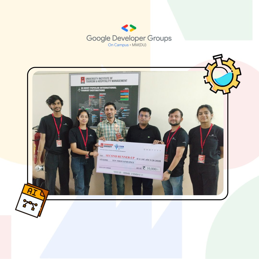 gdsc_mmdu's tweet photo. A testament to what teamwork can achieve! GDG On Campus MM(DU) shines bright with multiple awards at Chandigarh University.🏆 Proud of the incredible journey together and grateful for each team member's dedication.🌟

#gdgmmdu #teamwork #gdg #cu https://t.co/ENdMRgUNOx