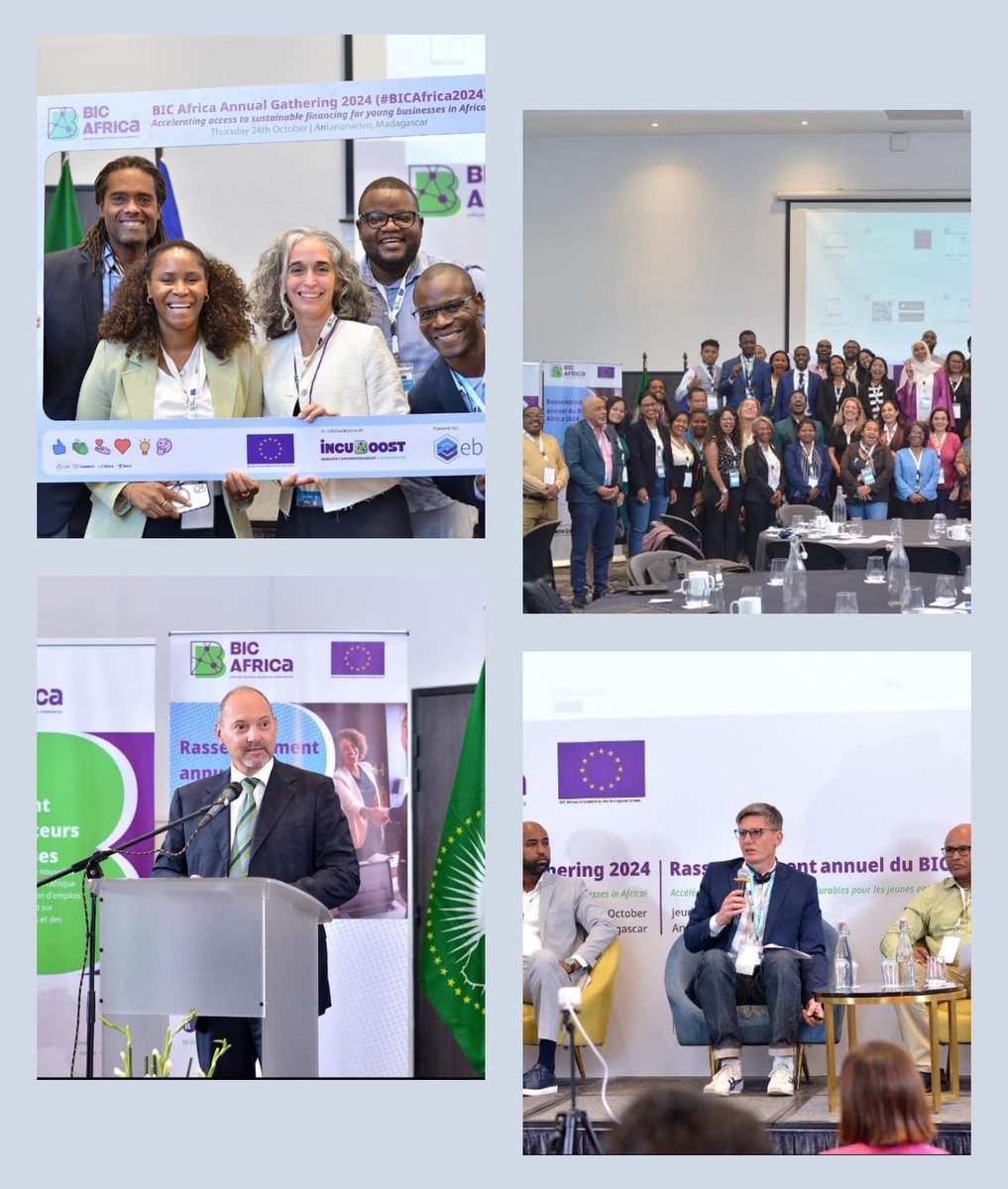«Business is development. Incubators are also multipliers and catalysers»!

Focus on young &amp; female entrepreneurs. 

Third edition of EU-sponsored BIC Africa Annual Gathering in #Madagascar just concluded. Congrats to all on stage &amp; behind the scenes!

<a href="/UE_Madagascar/">UE à Madagascar & aux Comores</a> <a href="/BicAfrica/">BIC Africa</a>