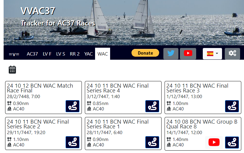 _VVLS_'s tweet photo. VVAC37.
Actualizada la web con las regatas de la WAC Final Series. https://t.co/w611o5b4qf