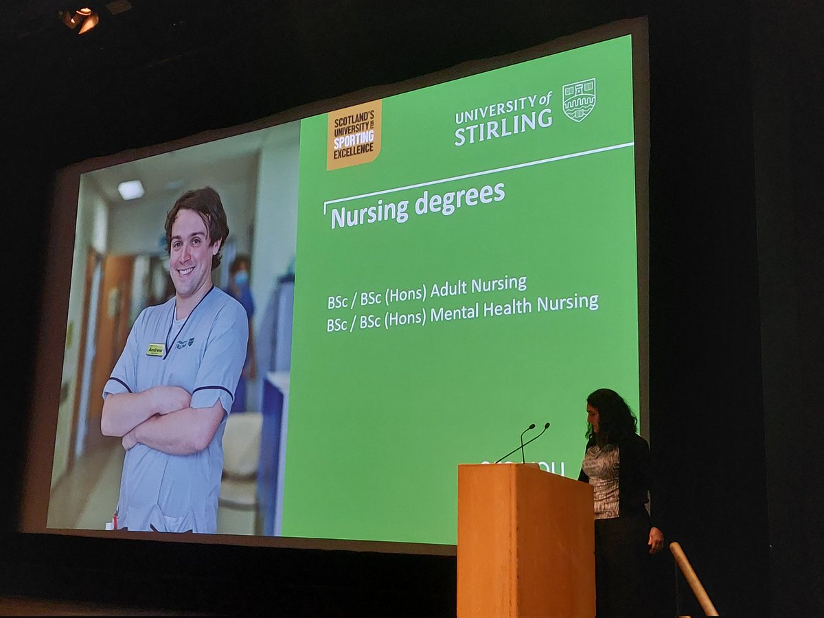 Great to speak to lots of prospective nursing students <a href="/StirUni/">University of Stirling</a>