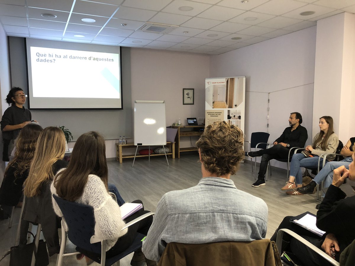AlastruePsico's tweet photo. 🗣️ “L’ansietat afecta cada vegada a més població”

🤔 Quines son les causes? Com a professionals de la salut mental, com podem fer-hi front? 

🟠 Avui sessió teòrica i taller pràctic amb la Núria Gabernet: aprendrem noves eines per abordar les demandes que ens arriben https://t.co/yR2cQuEmpa