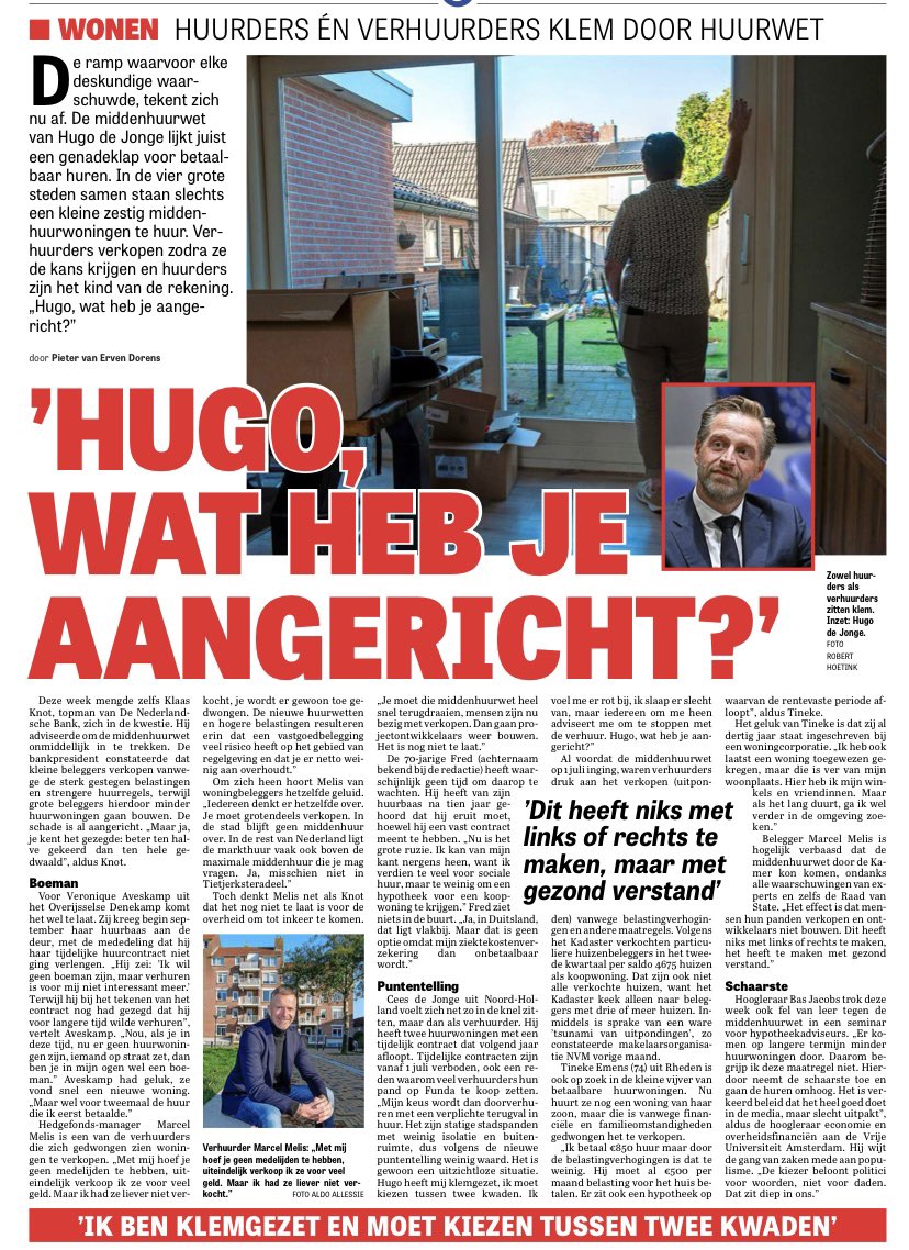 hsdvries's tweet photo. Hugo, wat heb je aangericht. Zeg niet dat er door deskundigen niet voor gewaarschuwd was. Maar de vorige linkse Kamer stemde toch in met deze idiote huurwet. En nu zijn de rapen gaar. #hugodejongekanniets https://t.co/gxKLyb1kNr