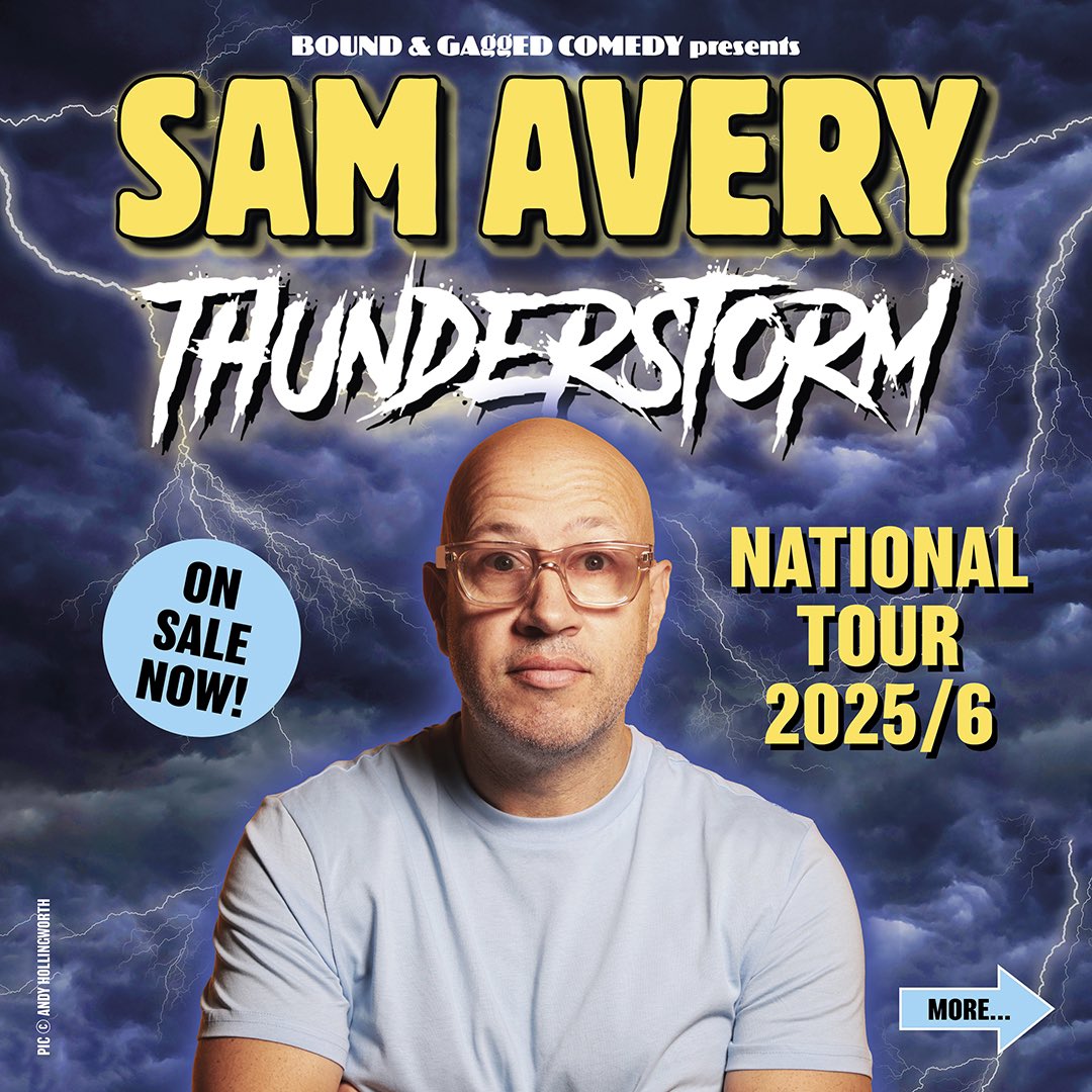 Please give this post some love! ❤️ Absolutely buzzing to announce my UK Tour for next year - onsale now! I’ll be coming to tonnes of places with my brand new show THUNDERSTORM! 

Expect a whirlwind journey through the chaos of the modern world - from parenting disasters to