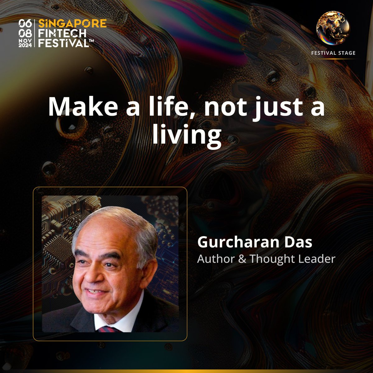 Join me at Singapore FinTech Festival 2024, where I'll be speaking on the session, "Make a life, not just a living", at the Festival Stage. Learn more and register for a pass at bit.ly/SFF2024-Reg-Sp…

Hope to see you there!