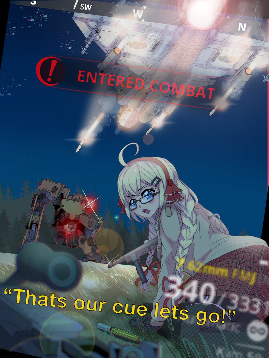 Lewdtenant_Isan's tweet image. =Tank Strike=
Was playing some #GenerationZero recently and was inspired to do this piece, not everyday you see a Viggen square up against a giant robot!
(also tried to go for that 90s/80s anime style, lmk how i could improve it :))
-
-
-
#AviationArt #AnimeArt #Anime