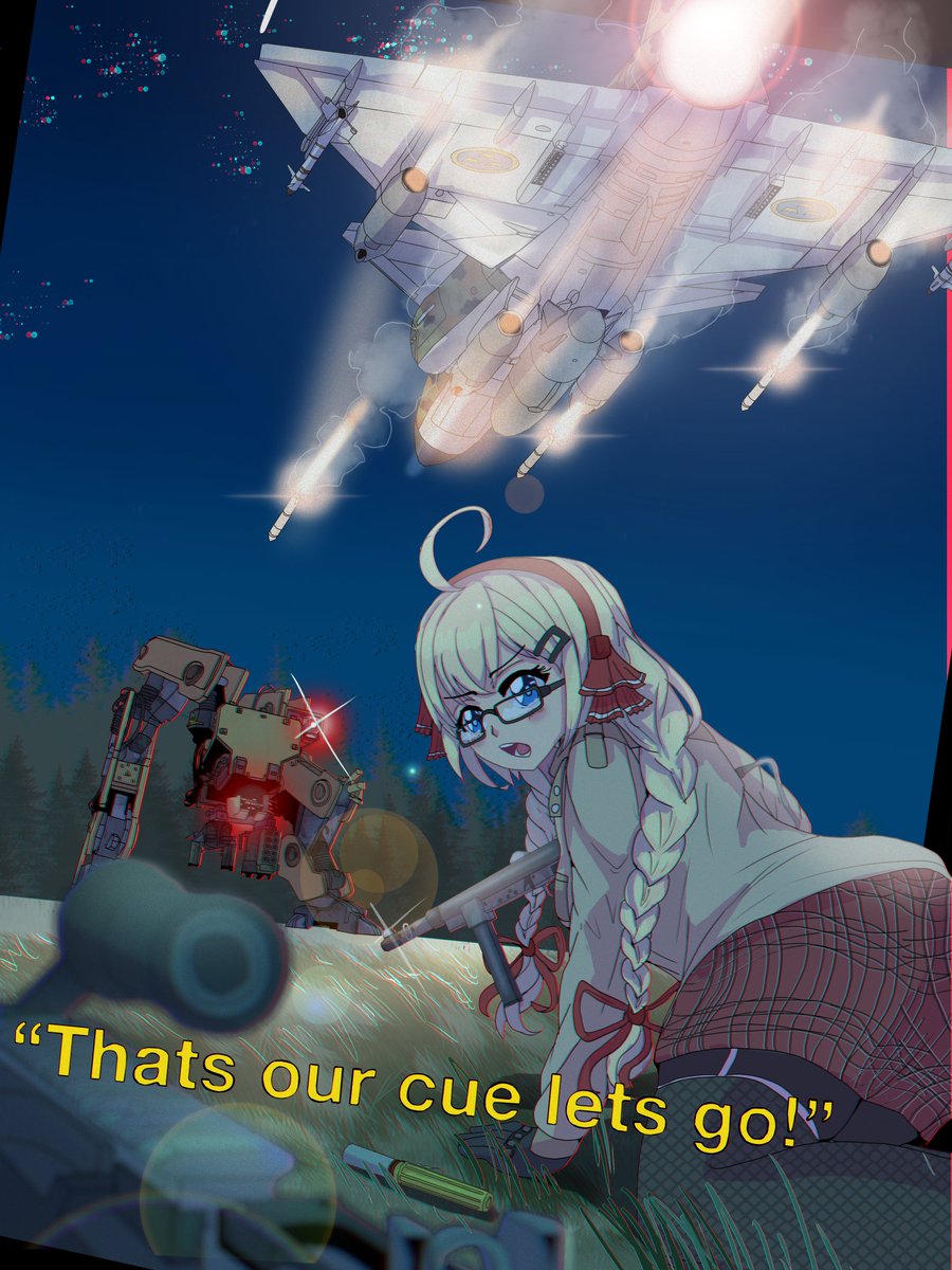 Lewdtenant_Isan's tweet image. =Tank Strike=
Was playing some #GenerationZero recently and was inspired to do this piece, not everyday you see a Viggen square up against a giant robot!
(also tried to go for that 90s/80s anime style, lmk how i could improve it :))
-
-
-
#AviationArt #AnimeArt #Anime