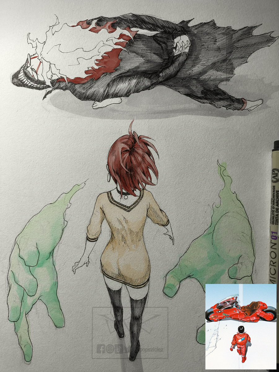 #Dandadan x #Akira  quick fanart