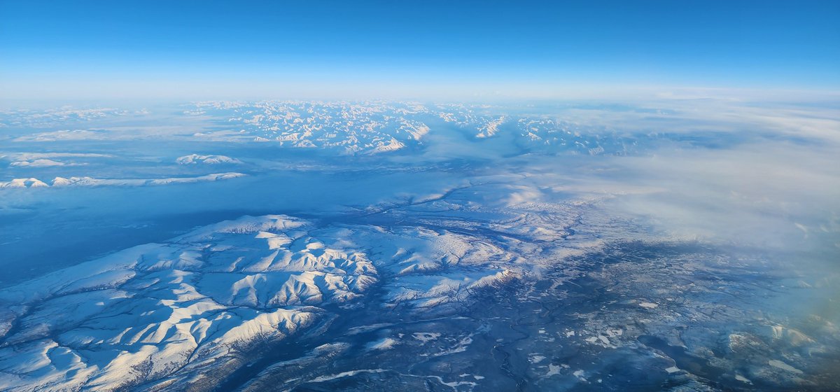 The Alaskan Range west of Anchorage.