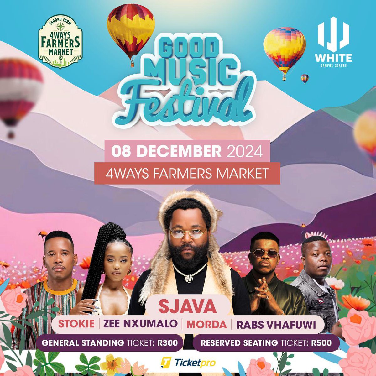 TheWhiteGroup_'s tweet photo. I hope you're convinced enough to purchase a ticket for the #GoodMusicFestival. 

We have good music, great vibes, family friendly environment. Why spend your December elsewhere? 

Let's meet @FourwaysFarmers on the 8th of Dec 2024

🔗https://t.co/3Apo7u0VzE… https://t.co/J7yKk7FfNi