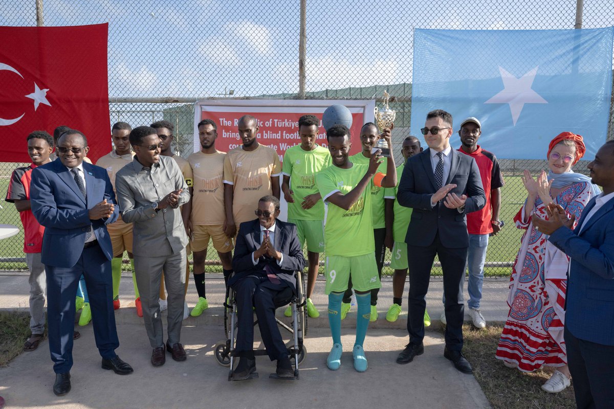 UNSOM (@unsomalia) on Twitter photo What's #goalball?
Why were two teams of visually-impaired #Somalis recently playing this version of the classic football game at <a href="/TC_MogadisuBE/">Türkiye in Somalia</a>'s premises with <a href="/MFamily_HRD/">Ministry of Family & Human Rights Development</a>'s Minister <a href="/BashirMJ/">Lt. Gen. Bashir Mohamed Jama</a> as referee?
Why are #humanrights and #inclusion so important for persons with What's #goalball?
Why were two teams of visually-impaired #Somalis recently playing this version of the classic football game at <a href="/TC_MogadisuBE/">Türkiye in Somalia</a>'s premises with <a href="/MFamily_HRD/">Ministry of Family & Human Rights Development</a>'s Minister <a href="/BashirMJ/">Lt. Gen. Bashir Mohamed Jama</a> as referee?
Why are #humanrights and #inclusion so important for persons with