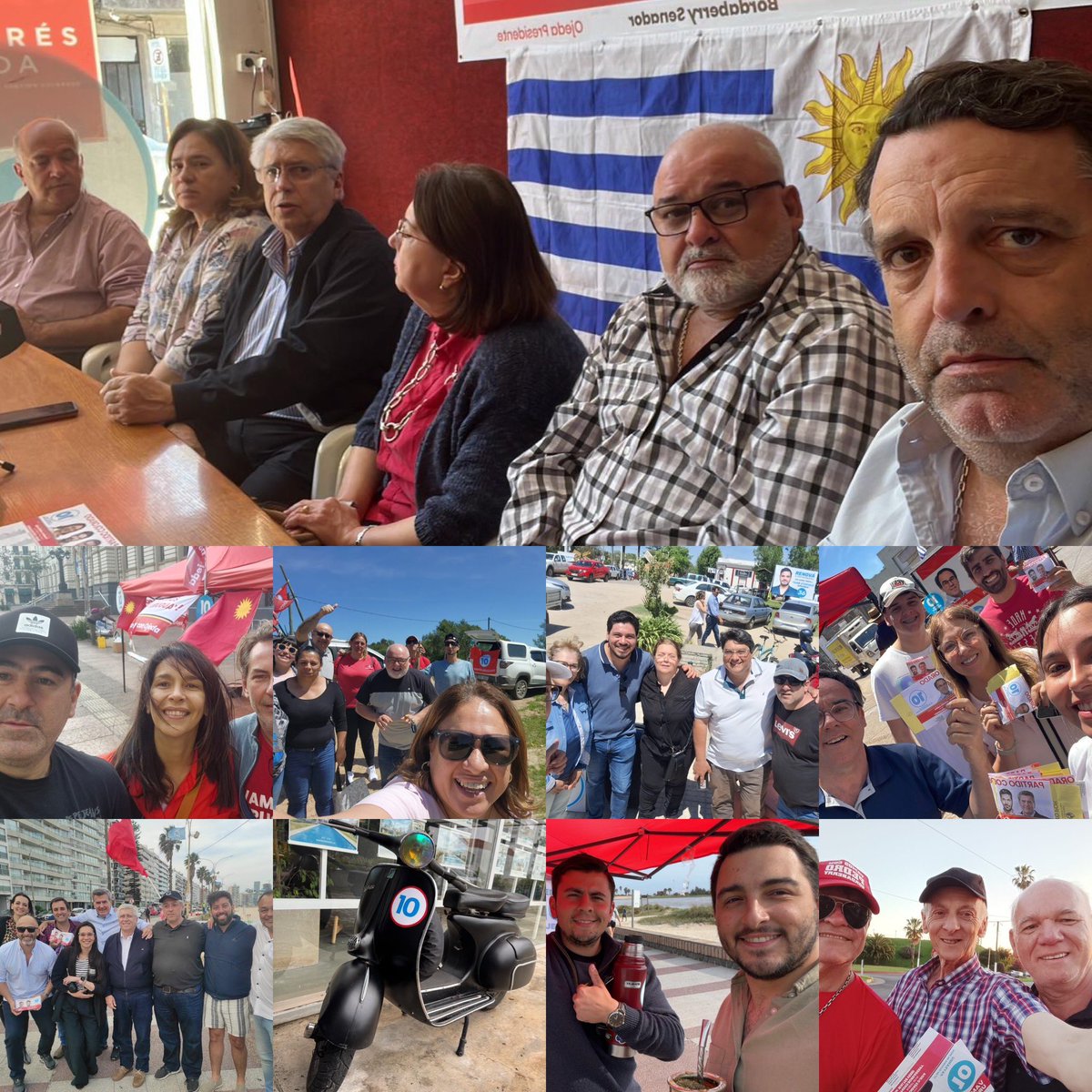 PedroBordaberry's tweet photo. Muchas gracias a los miles de militantes que trabajaron, trabajan y trabajarán hasta el último día de elección; sin ustedes no sería posible; Lista 10 Vamos Uruguay! https://t.co/q2LMPfYlYZ