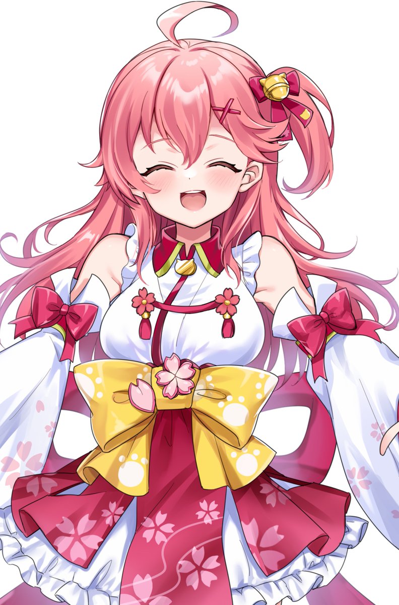 さくらみこ 「みこち大好き #miko_Art #咲き誇るみこち 」|本原もか☕️🅿︎のイラスト
