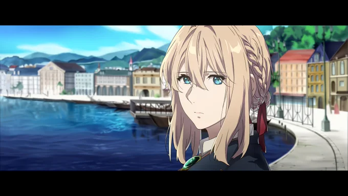 BS見れないので劇場版のイラスト載せとく #ヴァイオレット・エヴァーガーデン #劇場版ヴァイオレット・エヴァーガーデン #模写