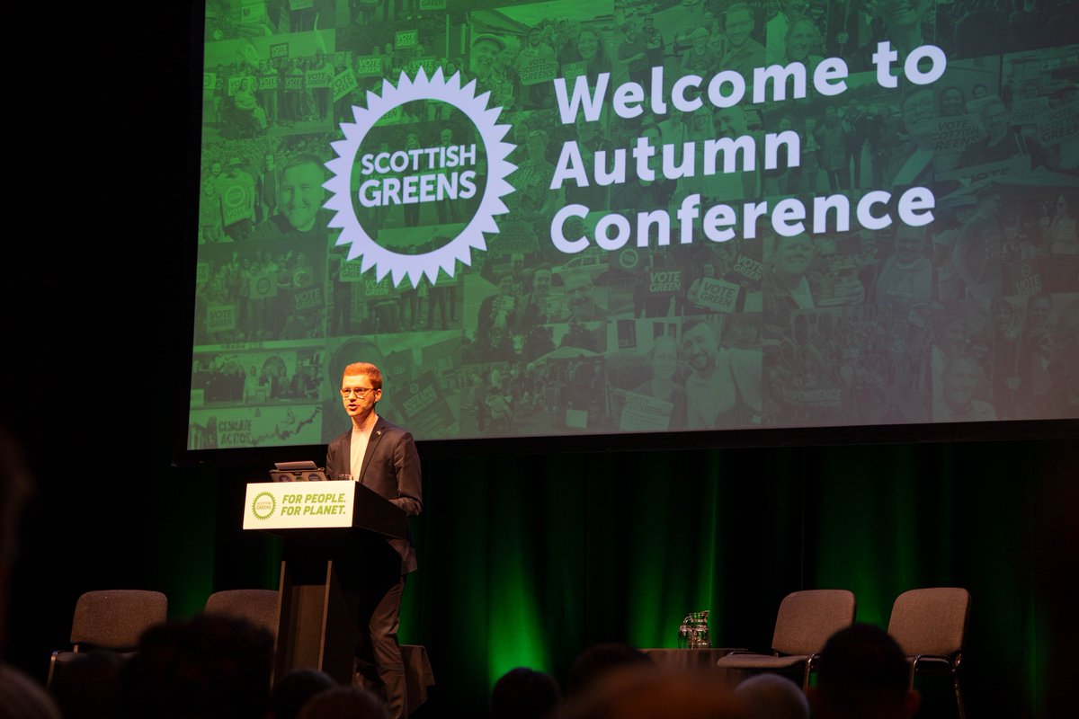 Our Autumn Conference is underway, bringing together activists and elected representatives from across Scotland. #SGPconf
