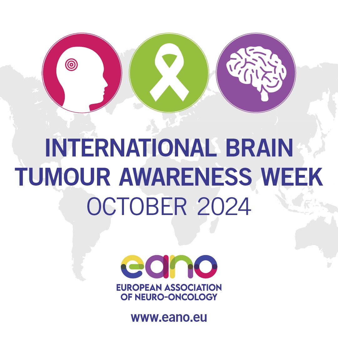 🧠🌍 EANO proudly supports the 2024 International Brain Tumour Awareness Week! Let’s raise awareness, support patients, and promote advancements in research in #NeuroOncology. Together, we can make a difference! 💙 #IBTAWeek #EANO #NeuroOncology #BrainTumorAwarenessWeek