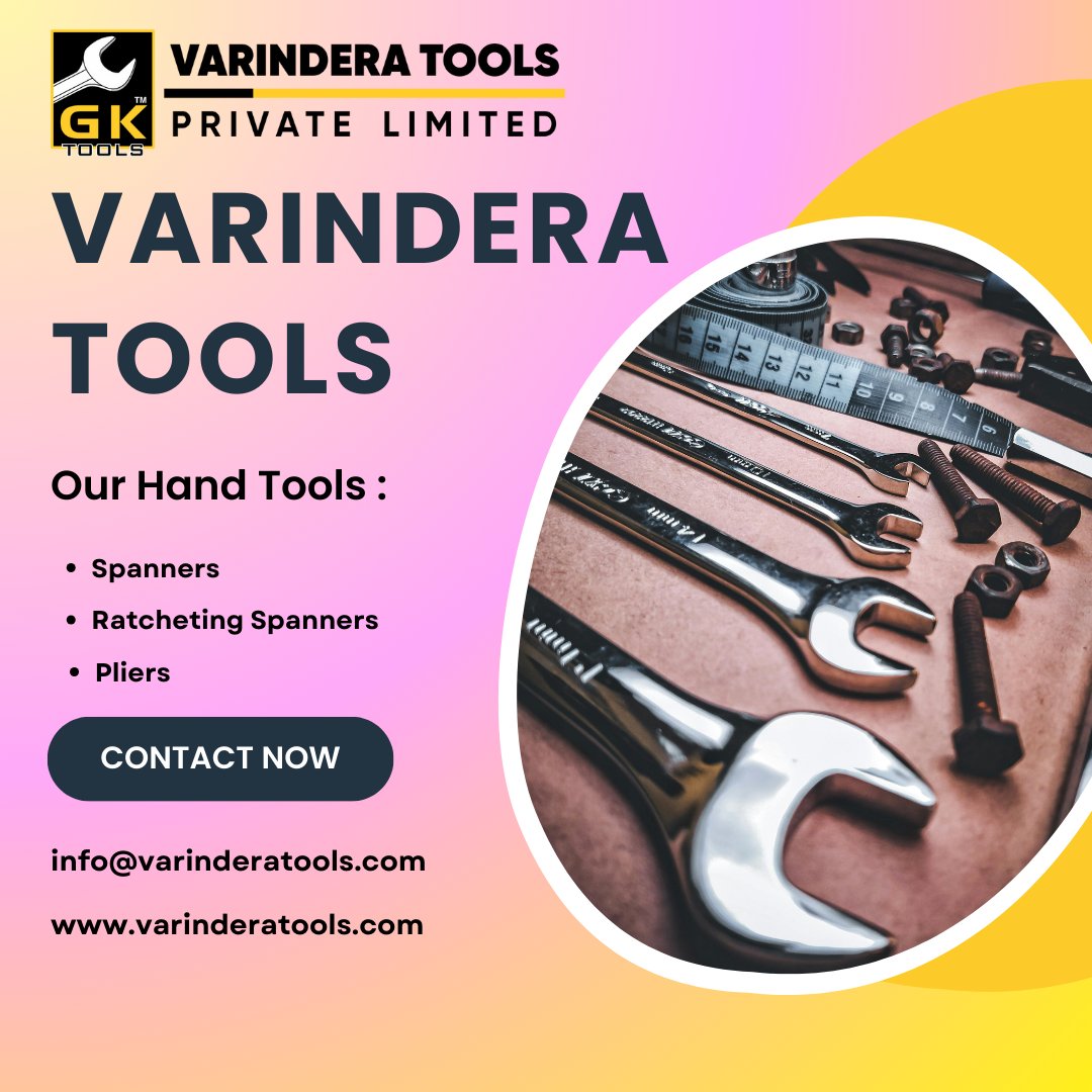 Varindera_Tools's tweet image. Best Hand Tools Brand in Jalandhar

#varindertools #besthandtools #JalandharTools #HandTools #ToolBrand #QualityTools #JalandharManufacturing #PanjabTools #ReliableTools

For More Information Visit our website: 
varinderatools.com