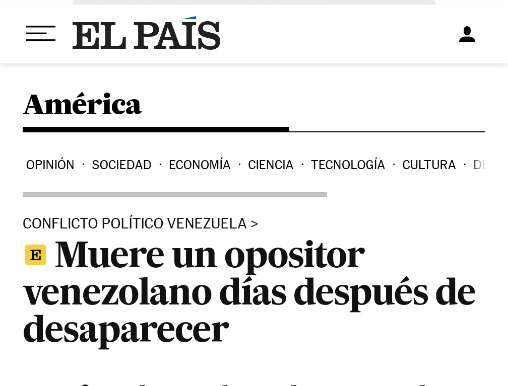 ¿Hola, Lo País? ¡¿Muere?! ¿Simplemente muere? ¿Así se titula cuando una dictadura corrupta secuestra, tortura y asesina a un opositor político?
¿Vosotros también habéis recibido algún lingote de oro o qué?