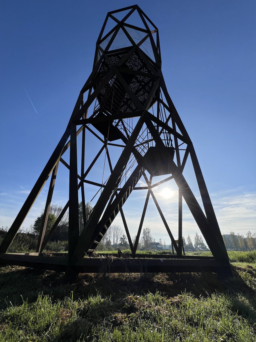 Maar 46 treden en u kunt zien wat #Waterschap de Dommel doet met (uw) poepjes en plasjes. Genieten vanaf de uitzichttoren in …..