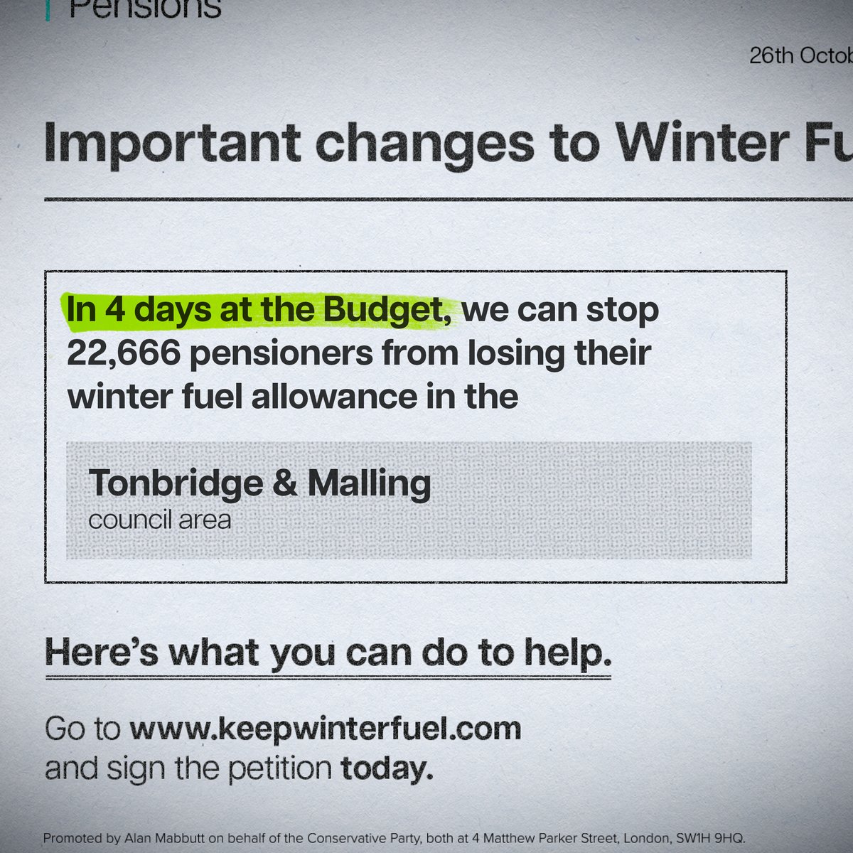 Huge embarrassment for @cllrtrisosborne this week as <a href="/CAyLabour/">Chatham and Aylesford Labour</a> Cllrs at <a href="/TMBC_Kent/">Tonbridge and Malling Borough Council</a> joined <a href="/TMBCToryGroup/">Tonbridge Conservatives</a> to condemn his vote removing winter fuel payments from over 22,000 residents

4 days left to save winter fuel payments across #Tonbridge and #Malling

keepwinterfuel.com