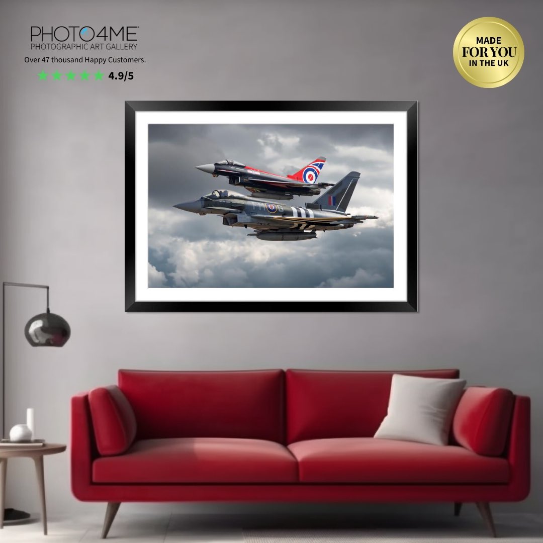#Moggy and #Blackjack the fan favourite airframes of the <a href="/RAFTyphoonTeam/">RAF Typhoon Display Team</a> now in print >>  shop.photo4me.com/1361826/framed…
<a href="/TyphoonDisplay/">Typhoon Display Pilot</a> <a href="/RoyalAirForce/">Royal Air Force</a> #typhoondisplayteam #RAF #avgeek