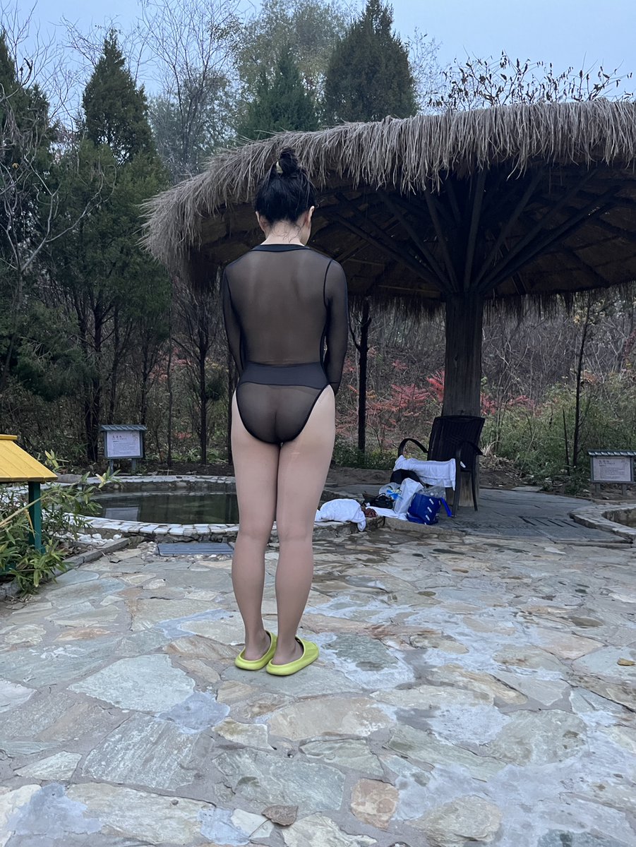 bitysie2020's tweet photo. BITYSIE Mesh See through swimsuit+silk stockings https://t.co/TPzratd0Gi