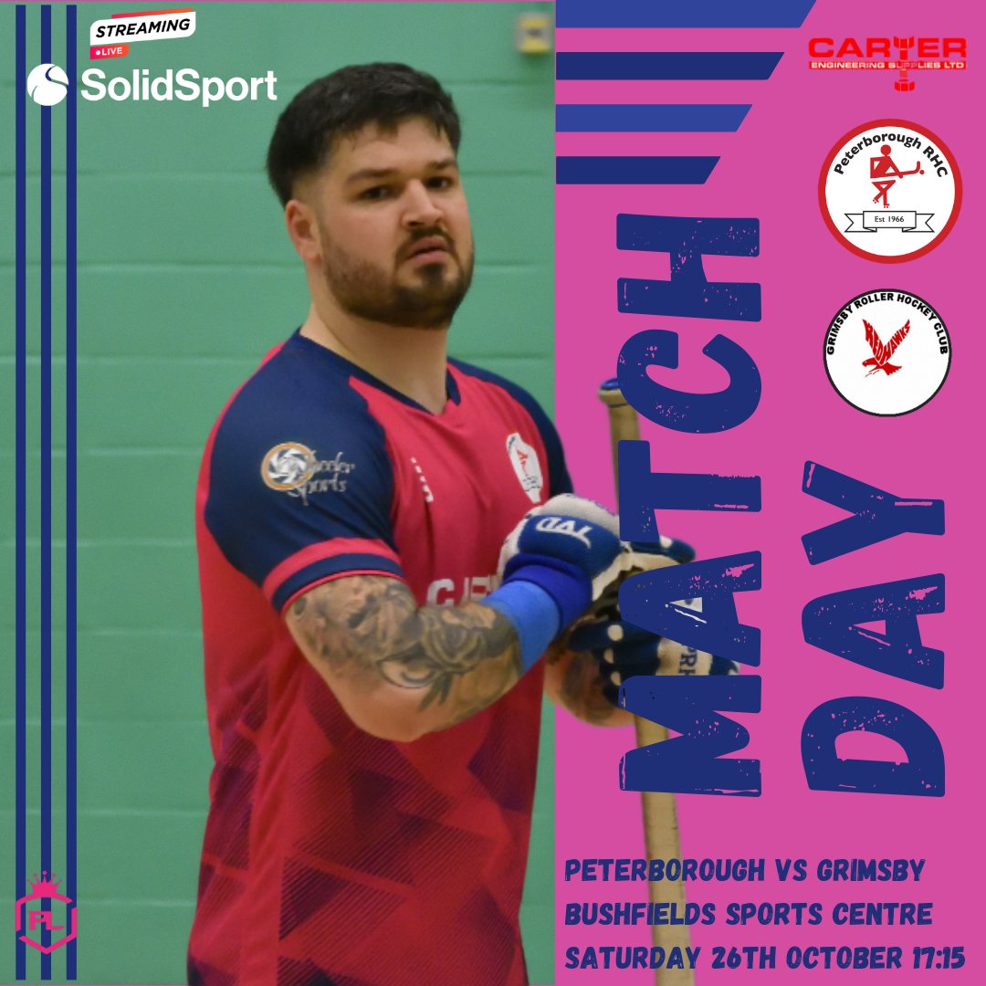 PeterboroughRHC's tweet photo. Its matchday 
Bushfields 17:15 £2 entry
Or watch live on Solidsport Peterborough RHC  - Grimsby RHC https://t.co/UsqnA54uxD

#Peterborough @SportsPcr @peterboroughtel
#rollersports #hockey https://t.co/fxYHOKvxmp