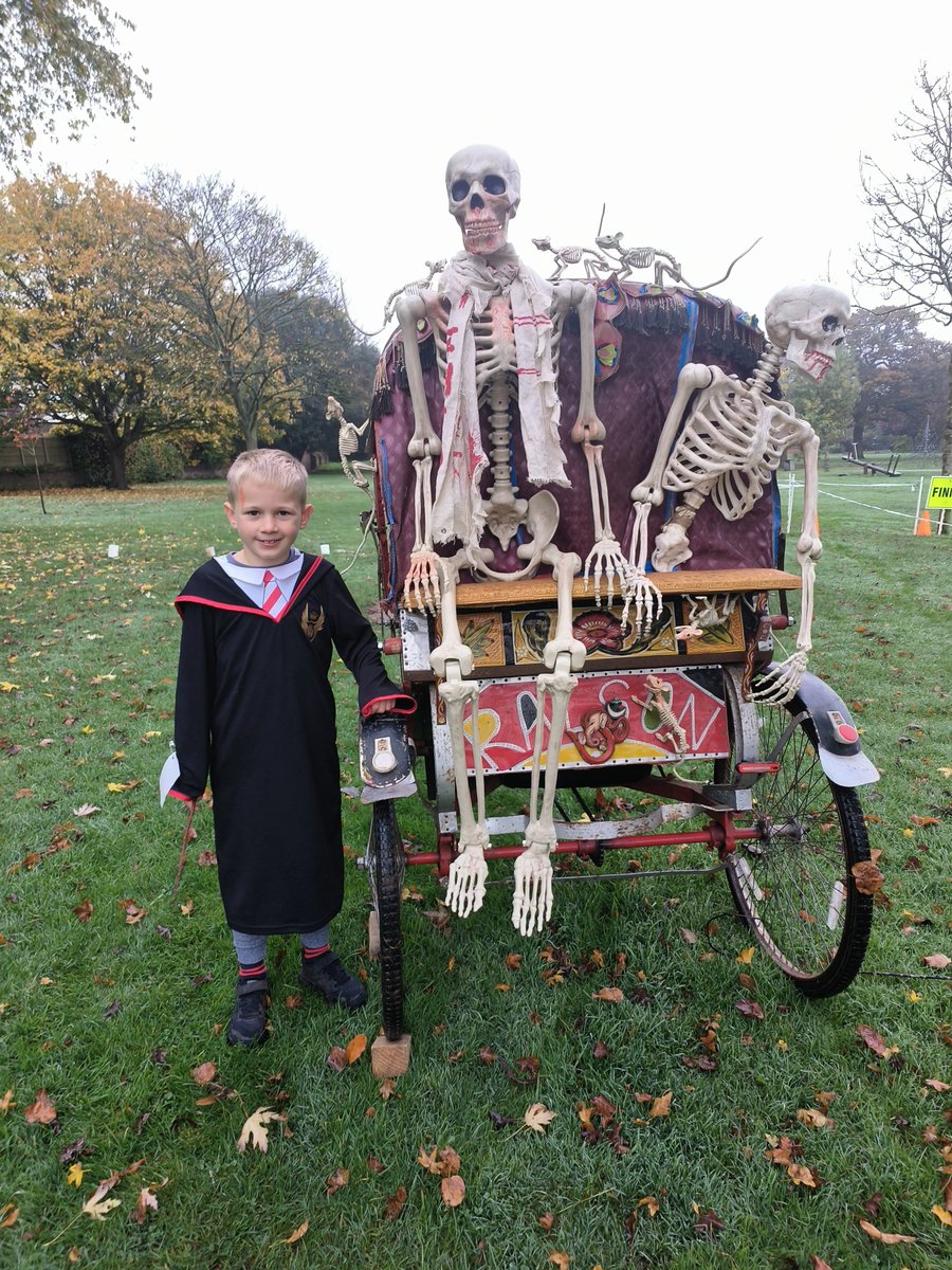 Halloween part one Rickshaw ride to Beacon Parkrun