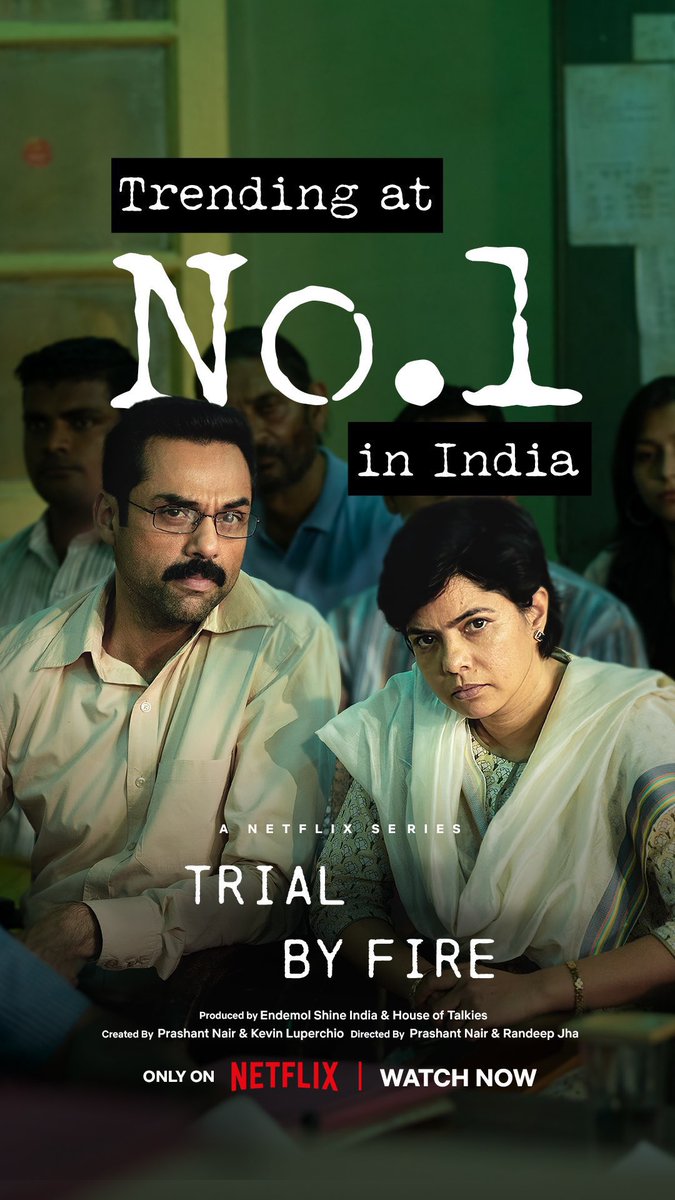 FilmmyBaat's tweet photo. Who all watched #Trialbyfire on @NetflixIndia watch it when you get time.
It’s an important story of hope, courage and resilience of @Neelamshekhar and #Avut.
#INDvsNZ #PAKvsENG #retire #SB19 #หลิงออมล่าผีธี่เมเจอร์ #Jin #BhoolBhulaiyaa3 #Kohli #pant #jaiswal #jadeja #Israel https://t.co/dbNNFfR9pd