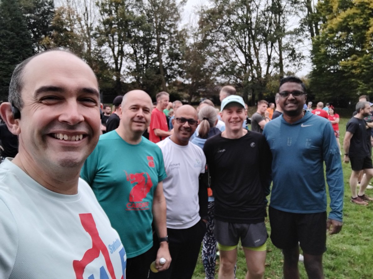 Thanks to fellow Cllrs for joining me for my 50th Parkrun this morning, including Cllrs Junab Ali and Leon Grother who are great ambassadors for running and made the trip over from Lydiard, Cllr Paul Park who loves Sevenfields, and Cllr Ravi Venkatesh doing his first one!