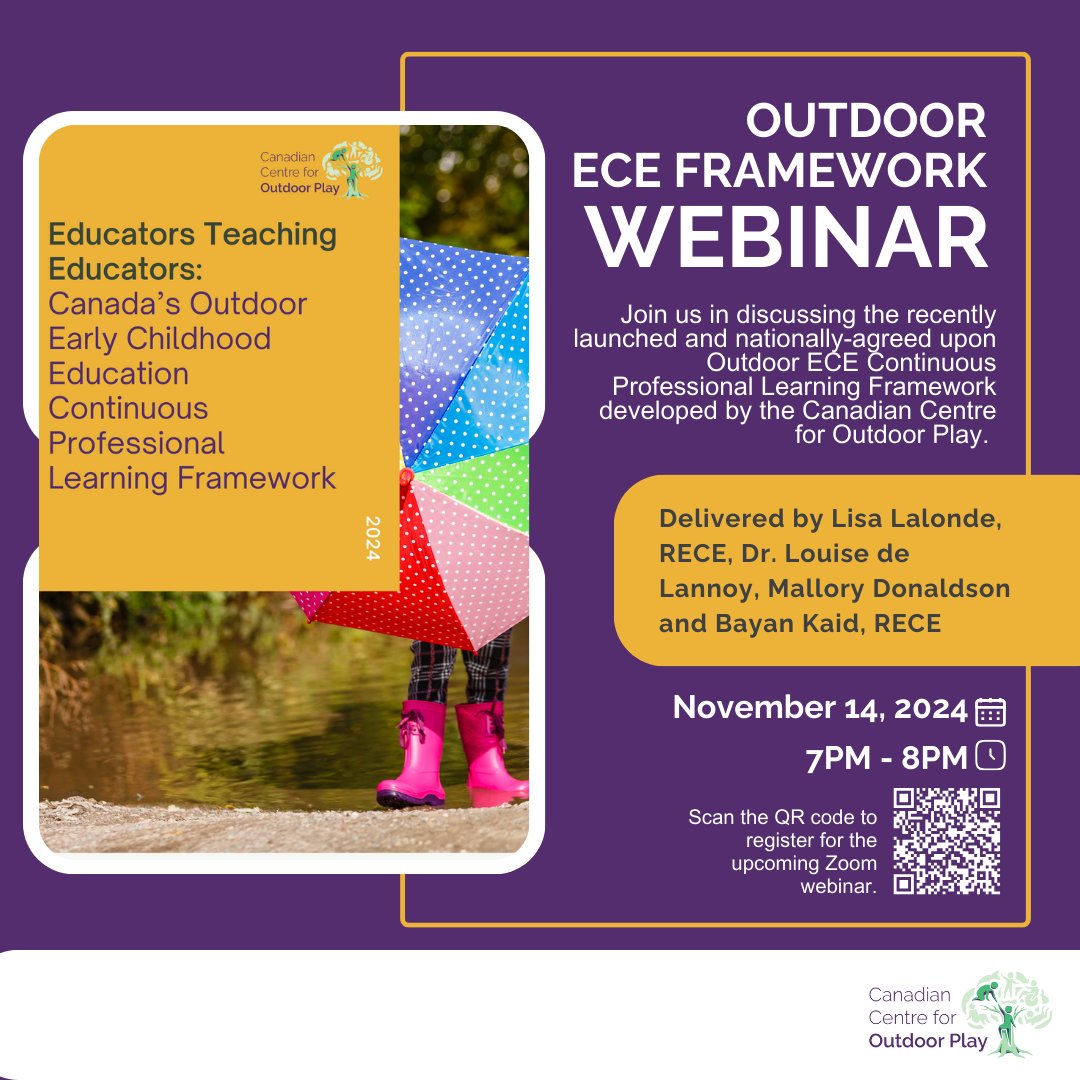 Join us today at 7pm EST as we discuss the newly launched Outdoor ECE Framework!

To register, click here: 👇 

us06web.zoom.us/meeting/regist…