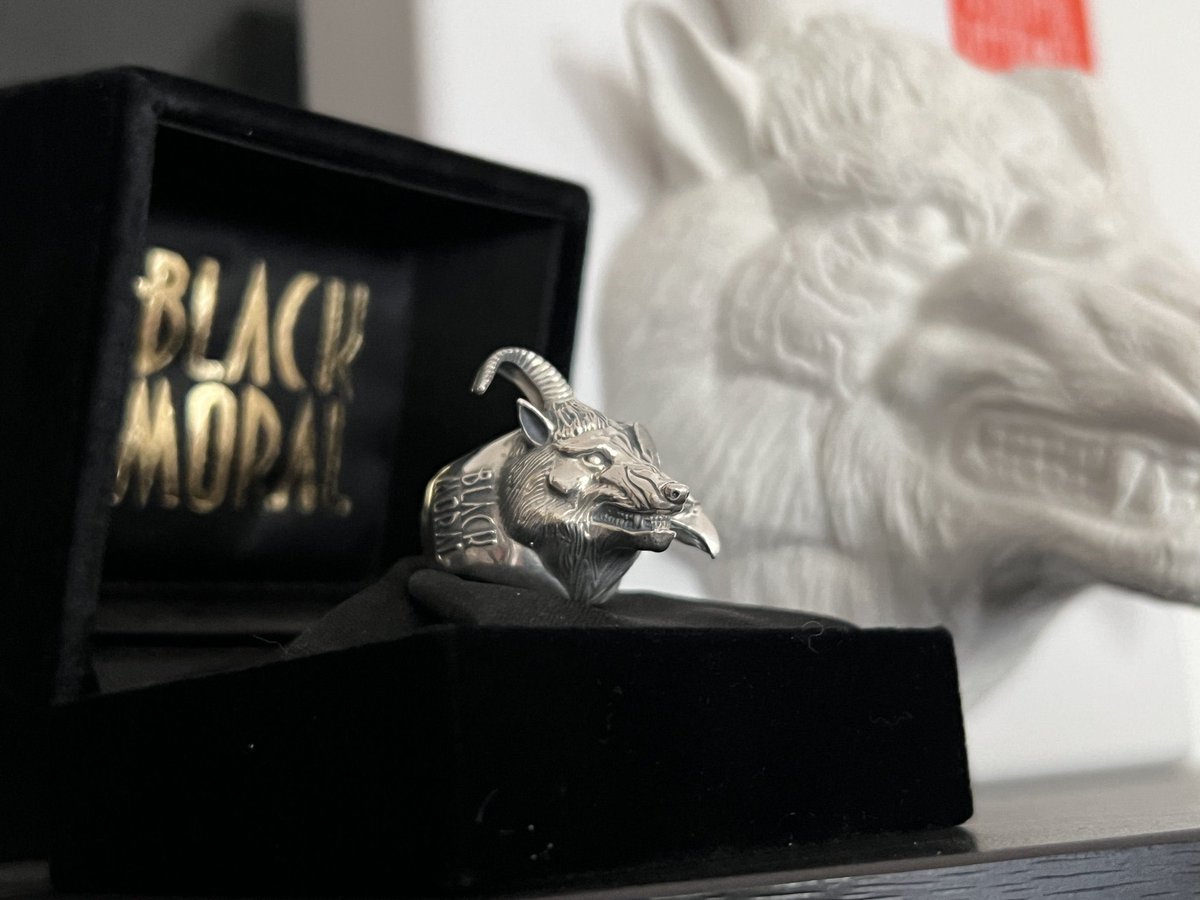 AishiteruRuki's tweet photo. My Beautiful Deformity Ring from Black Moral finally arrived today. 😌I've been looking for it for a long time and finally found an affordable one. It's a Christmas present from me to myself. 😅I am so happy to finally own this treasure. ✨🖤🥹 #ガゼット #theGazettE #BLACKMORAL https://t.co/fFNokcu1yr
