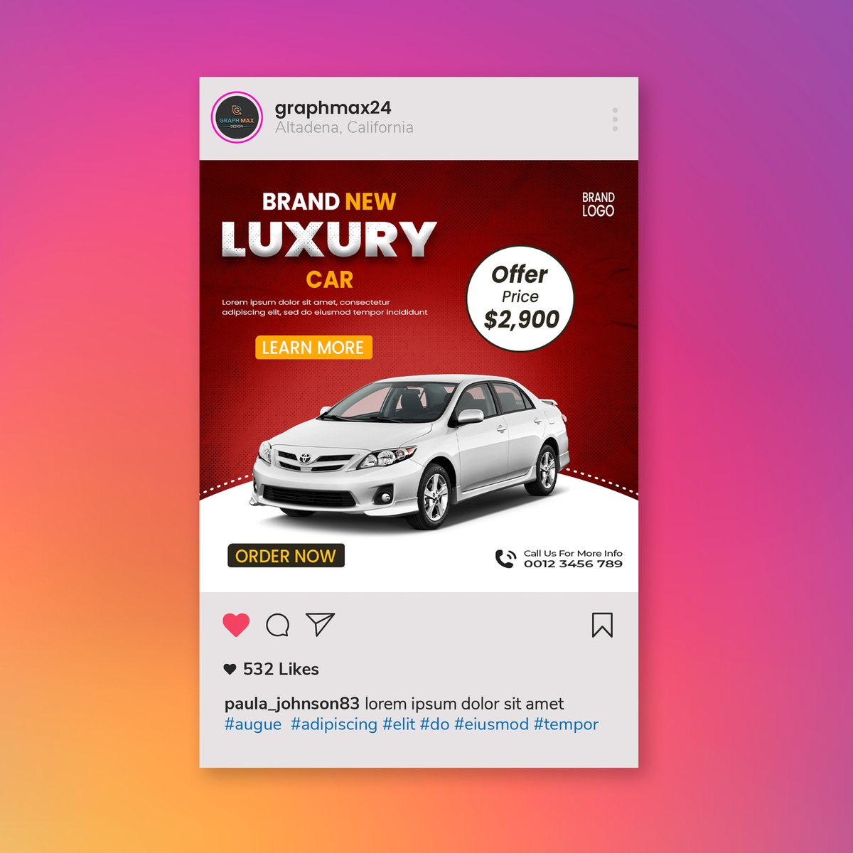 graphmax1's tweet photo. 🚀Boost Your Brand’s Visual Game!🚀 
Stand out on social media with designs that capture attention and spark engagement.
📩 DM me to get started!
#SocialMediaDesign #BrandVisuals #EngageYourAudience #GraphicDesign #DigitalBranding #ScrollStoppingContent #GraphMax #DesignForSocial https://t.co/sYns6HPqhz