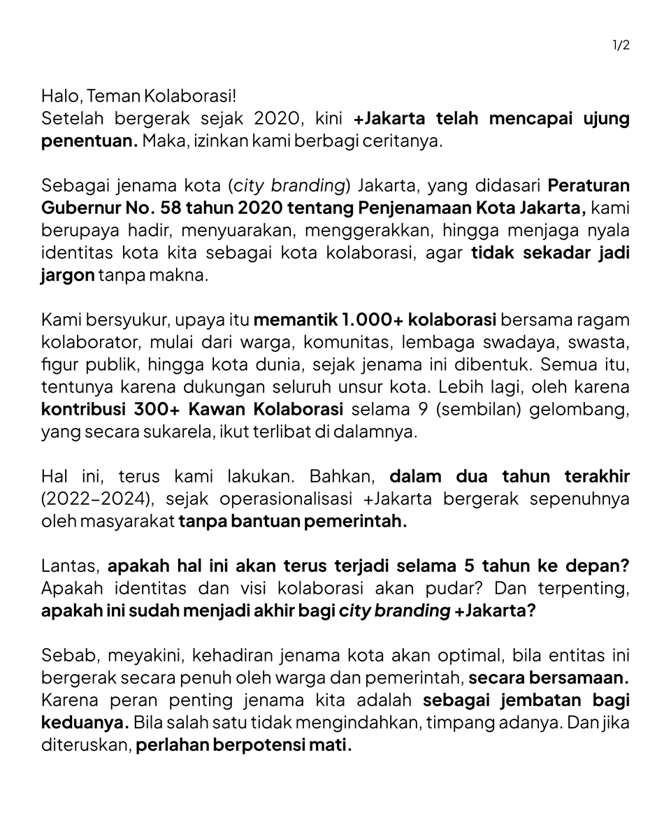 +Jakarta (baca: Plus Jakarta) tweet media