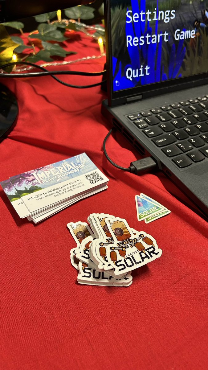 _ProjectSolar_'s tweet image. Imperial Playgrounds is excited to announce its participation in Retrospelsmässan, taking place today and tomorrow in Gothenburg on Ringön.
Come by and mingle with the team and try out our game Project Solar!
#gamedevelopment #gaming #steamsale