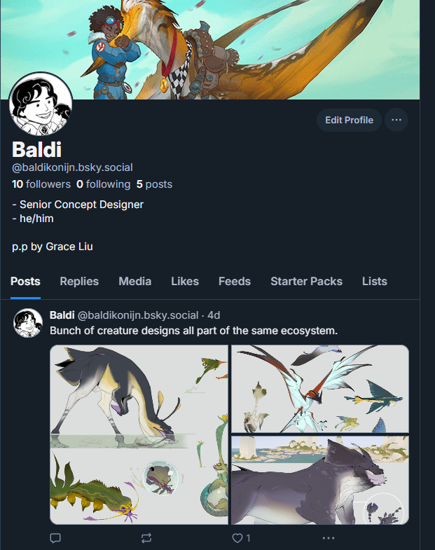 Hey guys, btw, any future personal art will no longer be posted here.

Instead you can follow me here and I'll try and do my best to post.

bsky.app/profile/baldik…