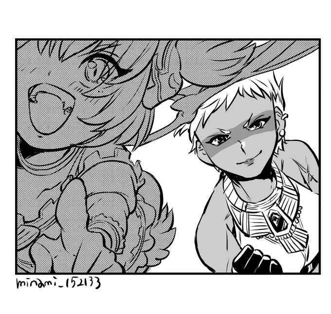 #メギドワンドロワンライ
ブリフォーさんの架空マンガ一コマ 