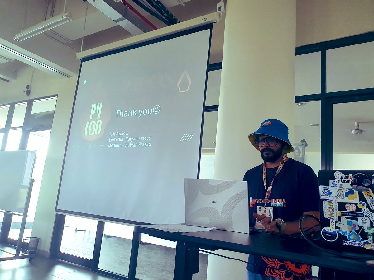 itskpflow's tweet photo. Representing from India 🇮🇳 at #PyConAPAC2024 and talked about heavyweights - “Multi Agents for Investment Analysis & Risk Modeling “
PS: I converted the POC idea into talk. There’s a wide scope to scale this which I am working on it! @id_python #Python #LLMs #Agents #Finance https://t.co/dZdFaI9W6d