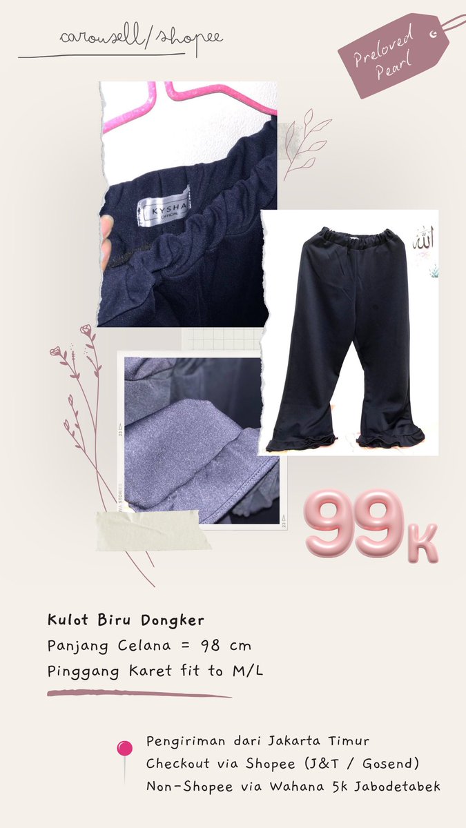gladysbrw's tweet photo. AKO ladies jeans kulot navy premium jeans 7/8 https://t.co/RQnwpmc5Fn
