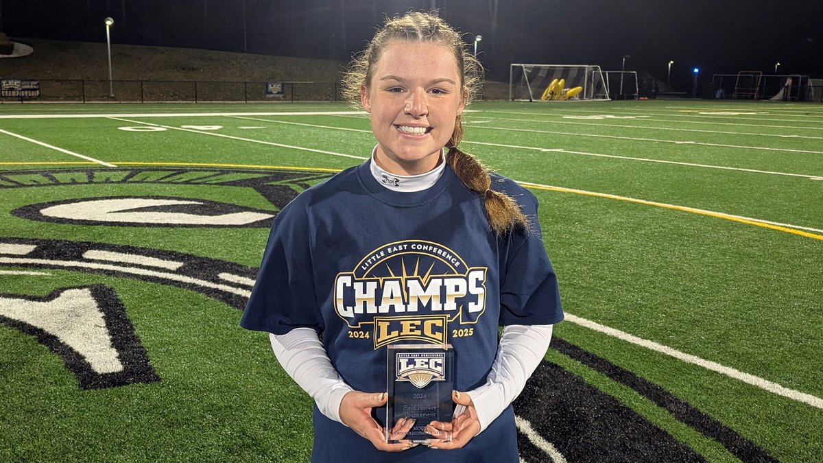 LittleEastConf's tweet photo. Congrats to @KeeneStateOwls on winning the 2024 #LECfh Tournament, upsetting top-seeded @CastletonSports by a final score of 3-2 to punch their ticket to the 2024 @NCAADIII Tournament! KSC's Hannah Wood was named 2024 #LECchamps Most Outstanding Player. #d3fh #NCAAD3 @NFHCA https://t.co/K8tpZrx8Gw