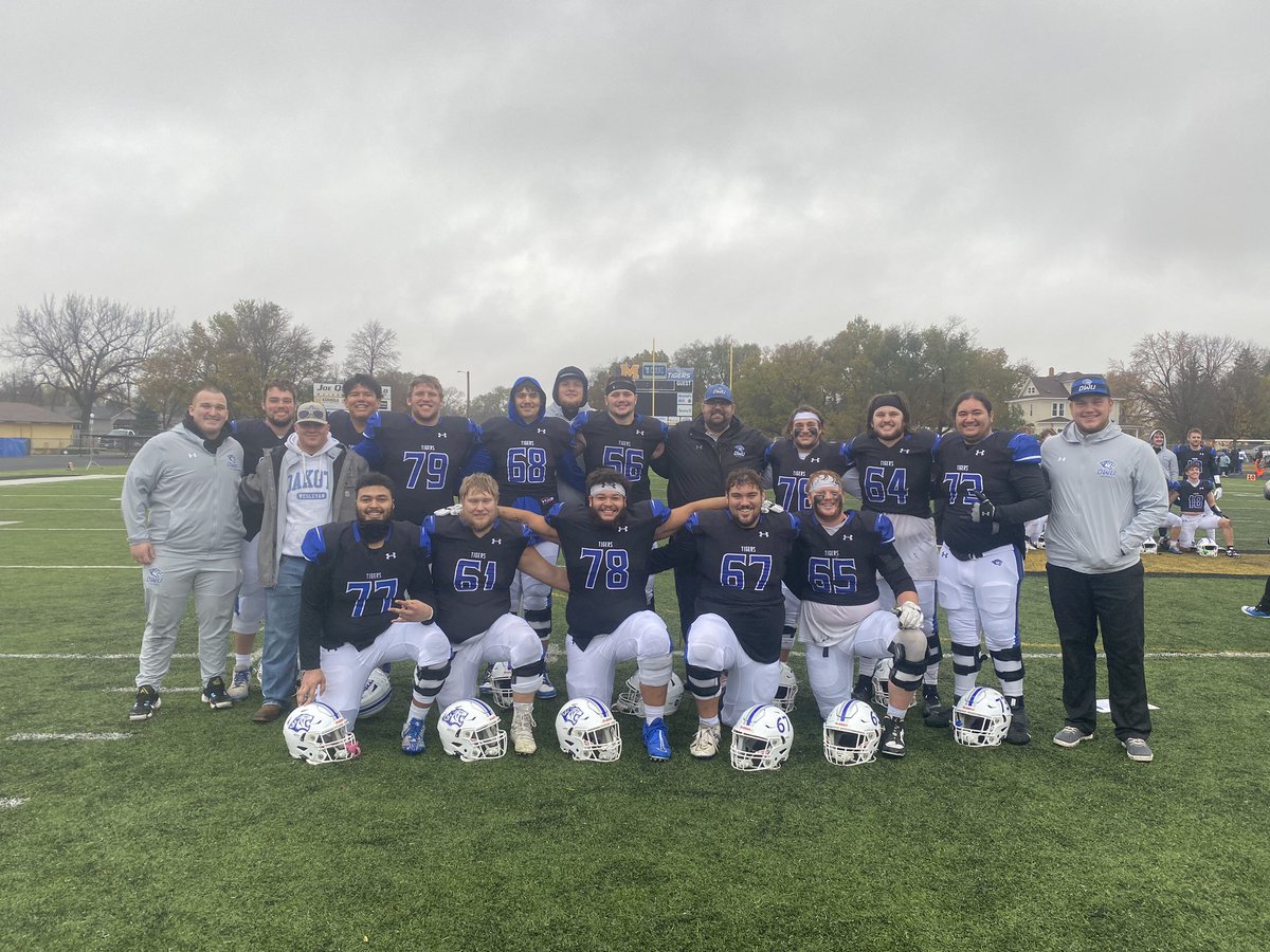 A lot of emotions all around after this one - These guys played their tails off today and I couldn't have been prouder as their coach. What a tremendous way to give our 5 Seniors up front a win the last time out on Joe Q! #BleedBlue