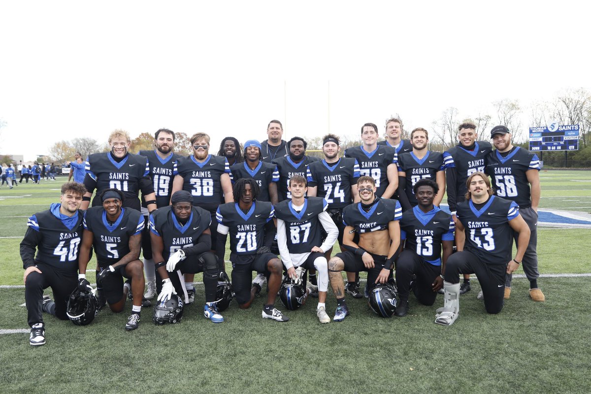 tmusaints's tweet photo. Today we honored the 20 seniors from the football team. Thank you for all your hard work and dedication. Good luck in the future!

@TMU_Football 

#LetsGoSaints https://t.co/CJnXNrwU6B
