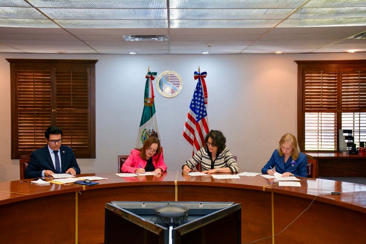 📸 La <a href="/SRE_mx/">Relaciones Exteriores</a> se congratula por la firma del Acta 331 entre México y los Estados Unidos de cooperación sobre el Río Bravo, que se traducen en medidas para mejorar la confiabilidad y predictibilidad de las entregas de agua.

Con esta firma se dota a nuestro país de más