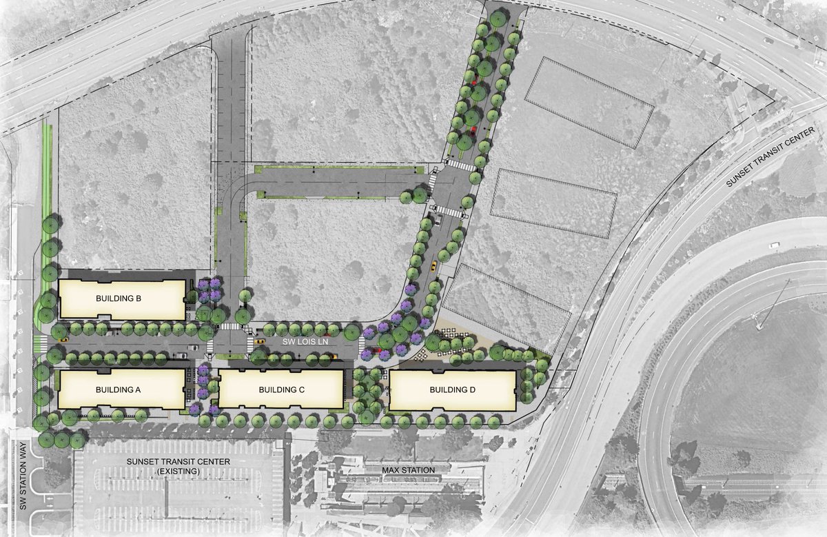 JakeDutt's tweet image. While the Westside MAX was built to funnel commuters into downtown, there’s lots of exciting projects to build housing and destinations along the alignment, hopefully the mostly empty publicly owned park and ride lots adjacent to stations see the same future.