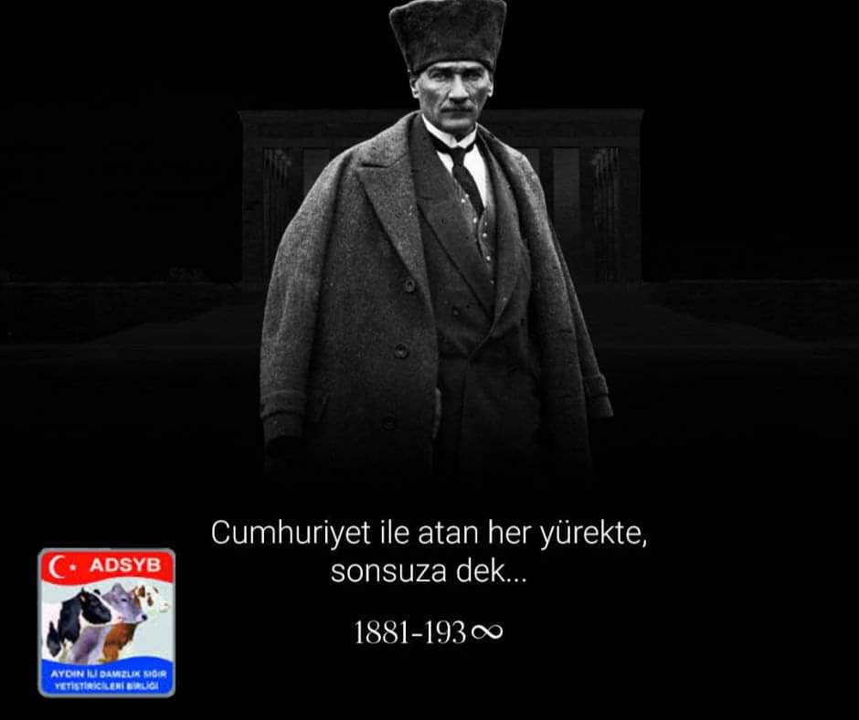 Ulu Önderimiz Gazi Mustafa Kemal Atatürk'ü Saygı, Özlem ve Minnetle Anıyoruz. #10Kasim #10kasım193oo