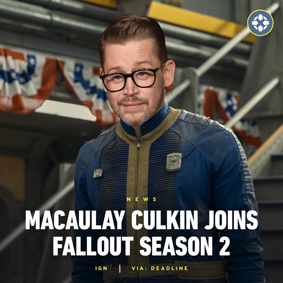 ICYMI: Macaulay Culkin has joined Season 2 of Prime Video's Fallout series in a recurring role. He's "said to be playing a crazy genius-type character." 

For more info: bit.ly/3YVjU3M
