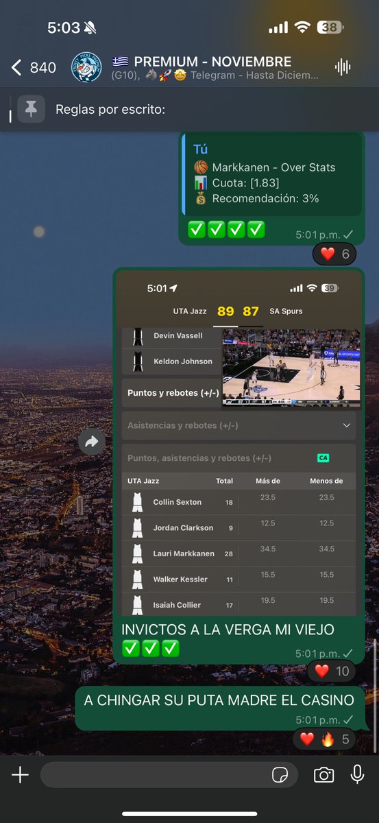 VENÍAMOS DEL FUTURO Y NOS ADUEÑAMOS DE ESTE NEGOCIO ✅✅✅✅✅

INVICTO TODO EL MES DE NOVIEMBRE 🤯 

Una maldita locura familia, simplemente eso una maldita locura 

+$600,000 pesos ganados en lo que va del mes 🤗🔥 

Gracias a Dios por tanto en serio 🙏