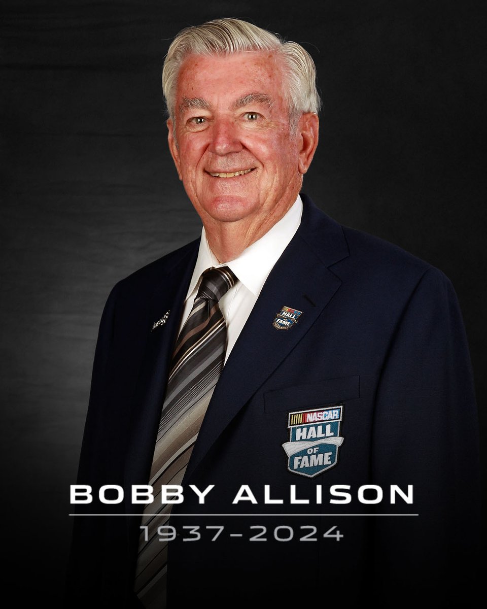 NASCAR's tweet image. The NASCAR family mourns the loss of Bobby Allison, who passed away peacefully at home today at the age of 86.