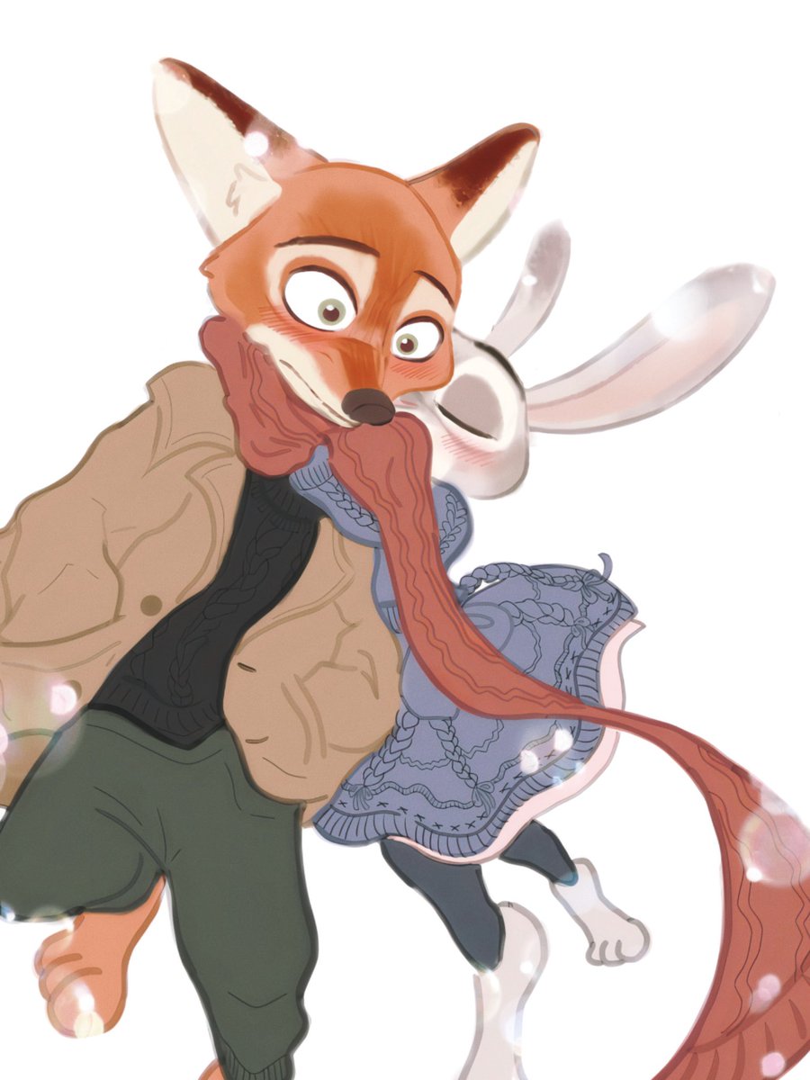 ～運命の赤い糸があったから〜
🐰ズートピアイラスト🦊
クリスマスまでには
背景つけるようにします✨

How will Nick and Judy spend the winter? I want to see them at Christmas too💞Therewas D23 in Brazil. I can't wait for Zootopia 2!
#disney #ディズニー　#ニック　#ジュディ